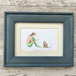 Robert Kline "Holly" Sea
Maiden The Christmas Cat #31
SIGNED Framed Matted Print